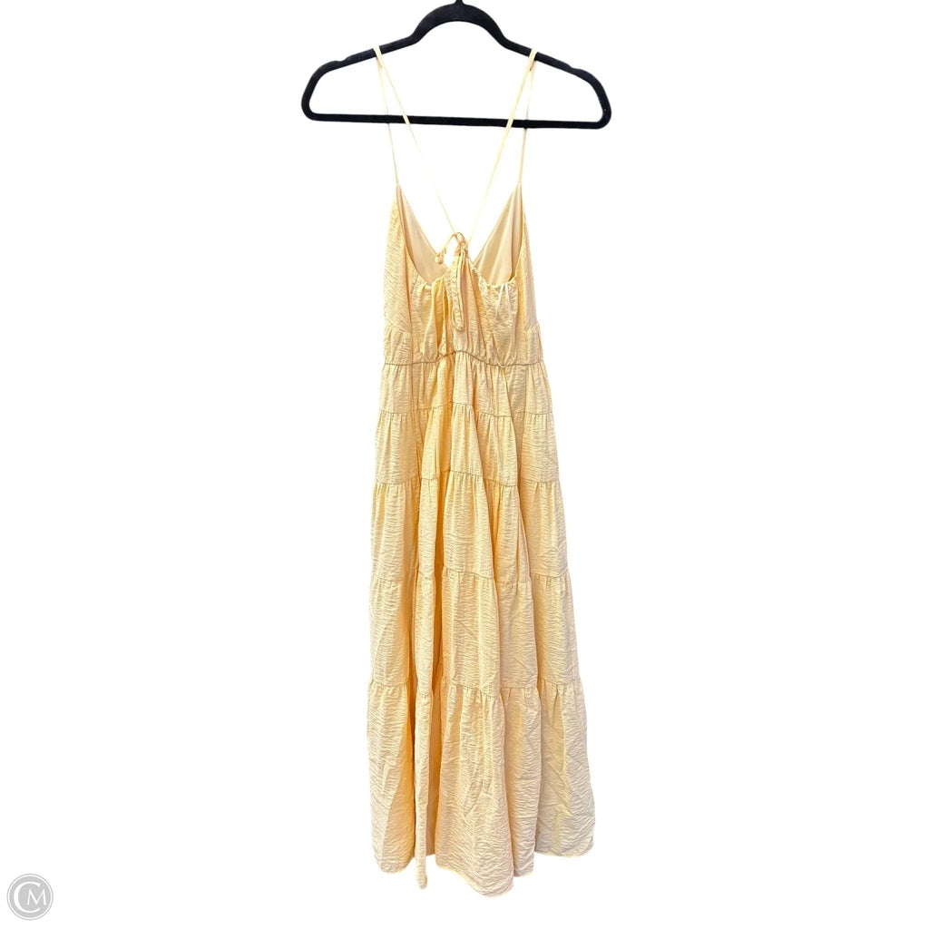Dress Casual Maxi By Abercrombie And Fitch In Yellow, Size: Xs