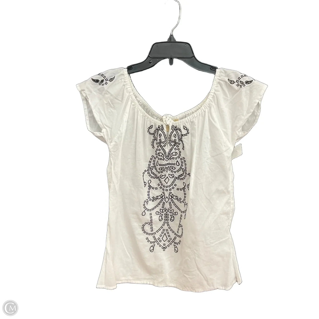 Top Short Sleeve By Michael By Michael Kors In White, Size: M