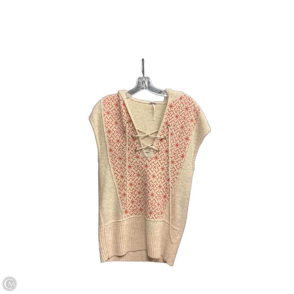Vest Faux Fur & Sherpa By Free People In Tan, Size: Xs