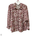 Blouse Long Sleeve By Chicos In Purple, Size: L