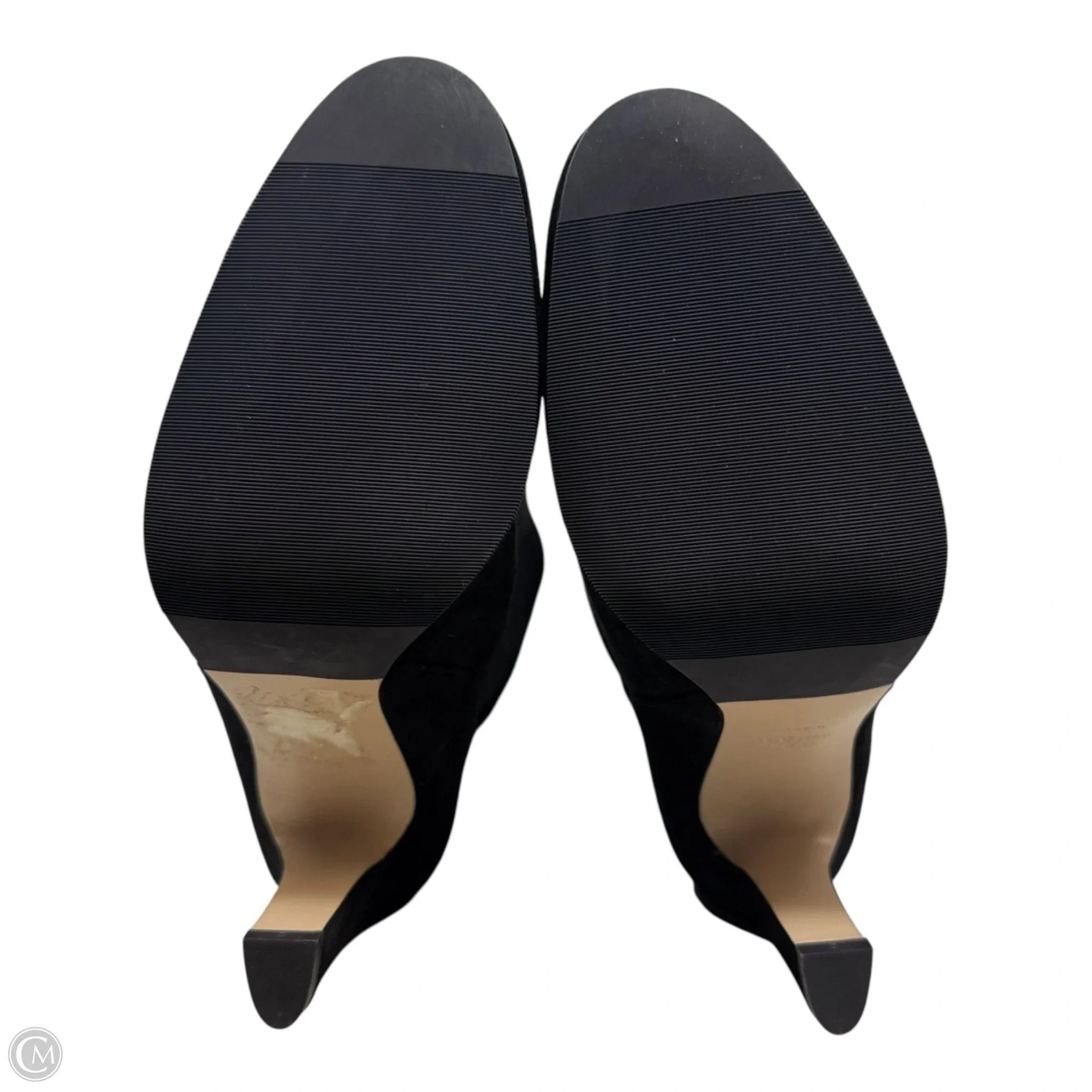 Suede Boots Designer By Stuart Weitzman In Black, Size: 7.5