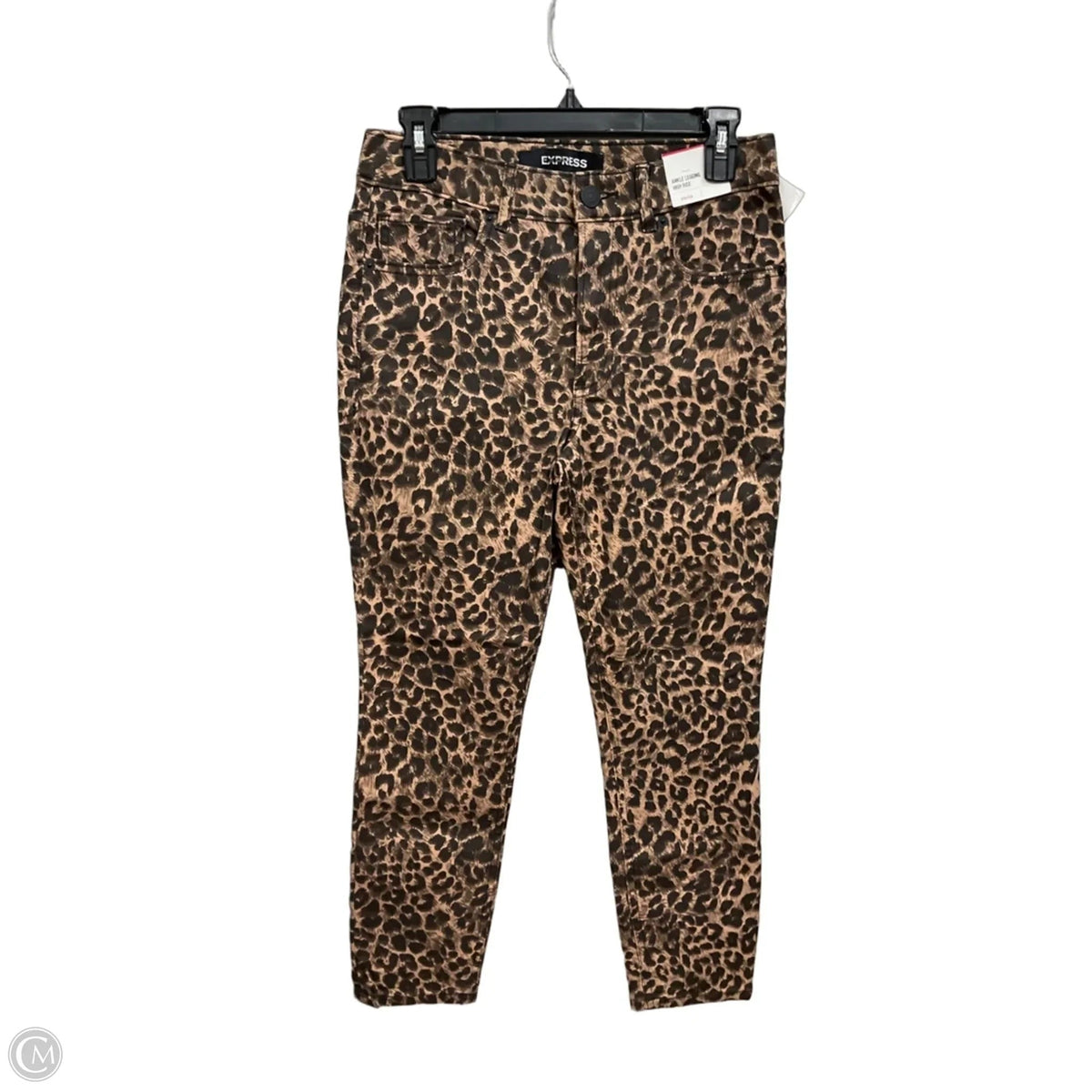Jeans Skinny By Express In Animal Print, Size: 4