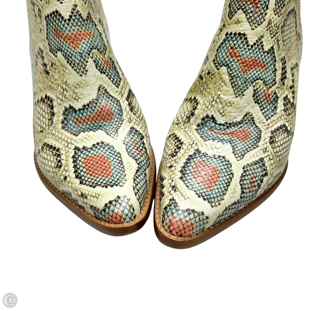 Boots Ankle Heels By Matisse In Snakeskin Print, Size: 8