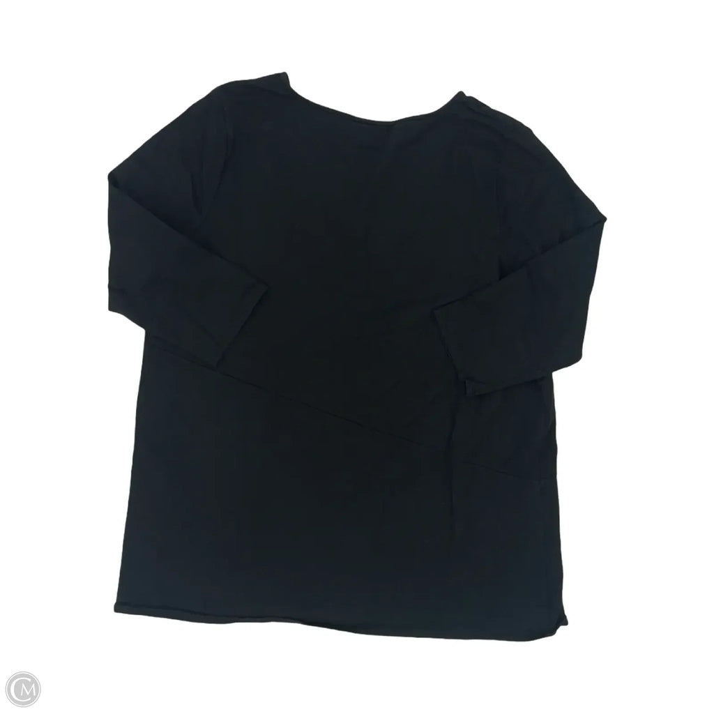 Top Long Sleeve By Pure Jill In Black, Size: L