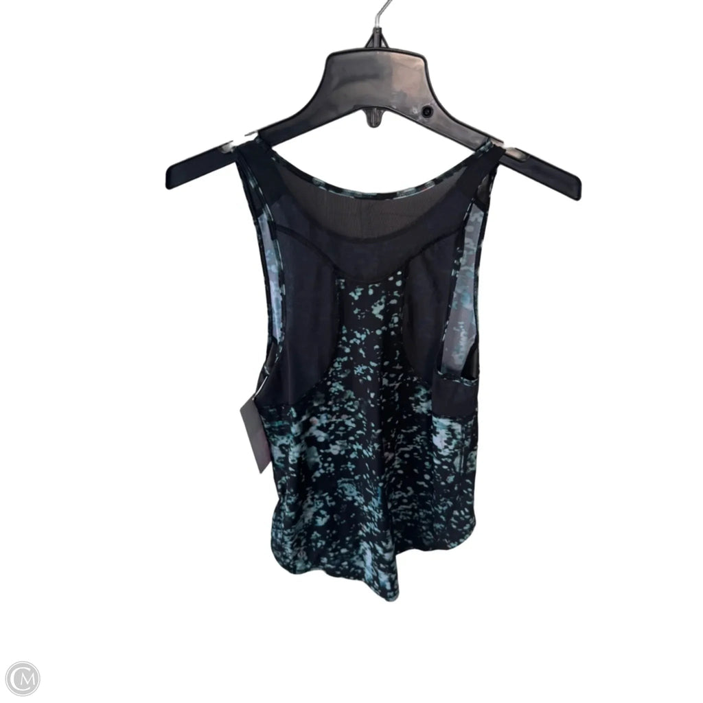 Athletic Tank Top By Lululemon In Black & Blue, Size: S