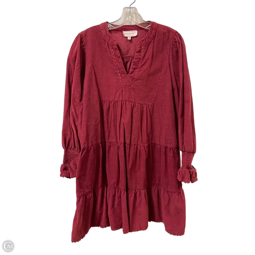 Dress Casual Short By Simply Southern In Red, Size: M