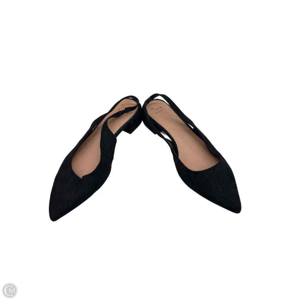 Shoes Flats By A New Day In Black, Size: 10