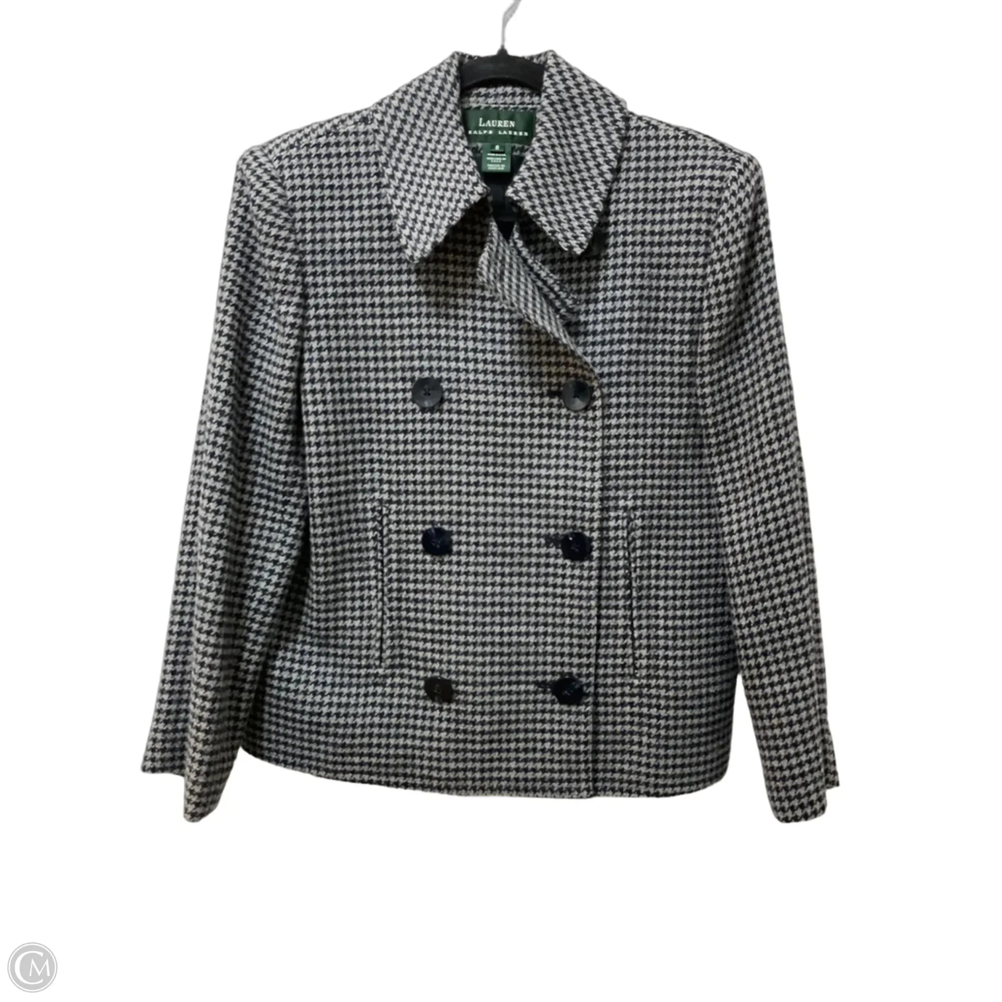 Blazer By Lauren By Ralph Lauren In Blue & Grey, Size: 6