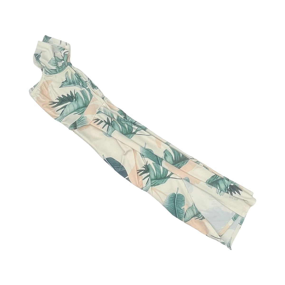 Dress Party Long By Clothes Mentor In Cream & Green, Size:Xl