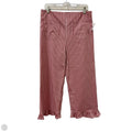 Pants Cropped By Eesome In Red & White, Size: 12