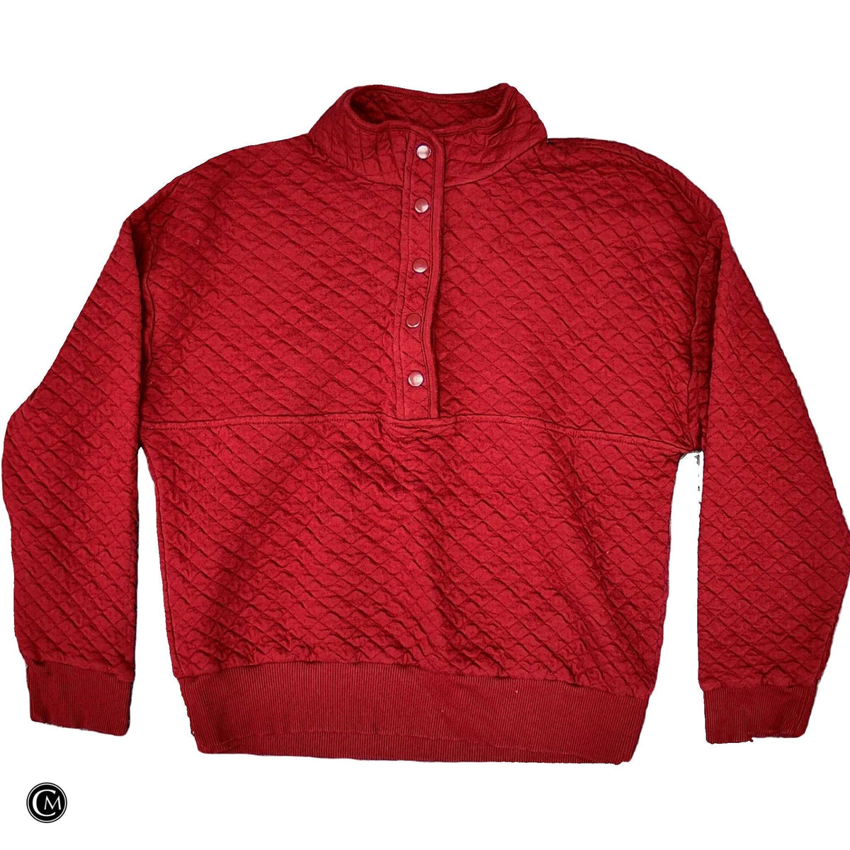 Sweatshirt Collar By Banana Republic In Red, Size: M