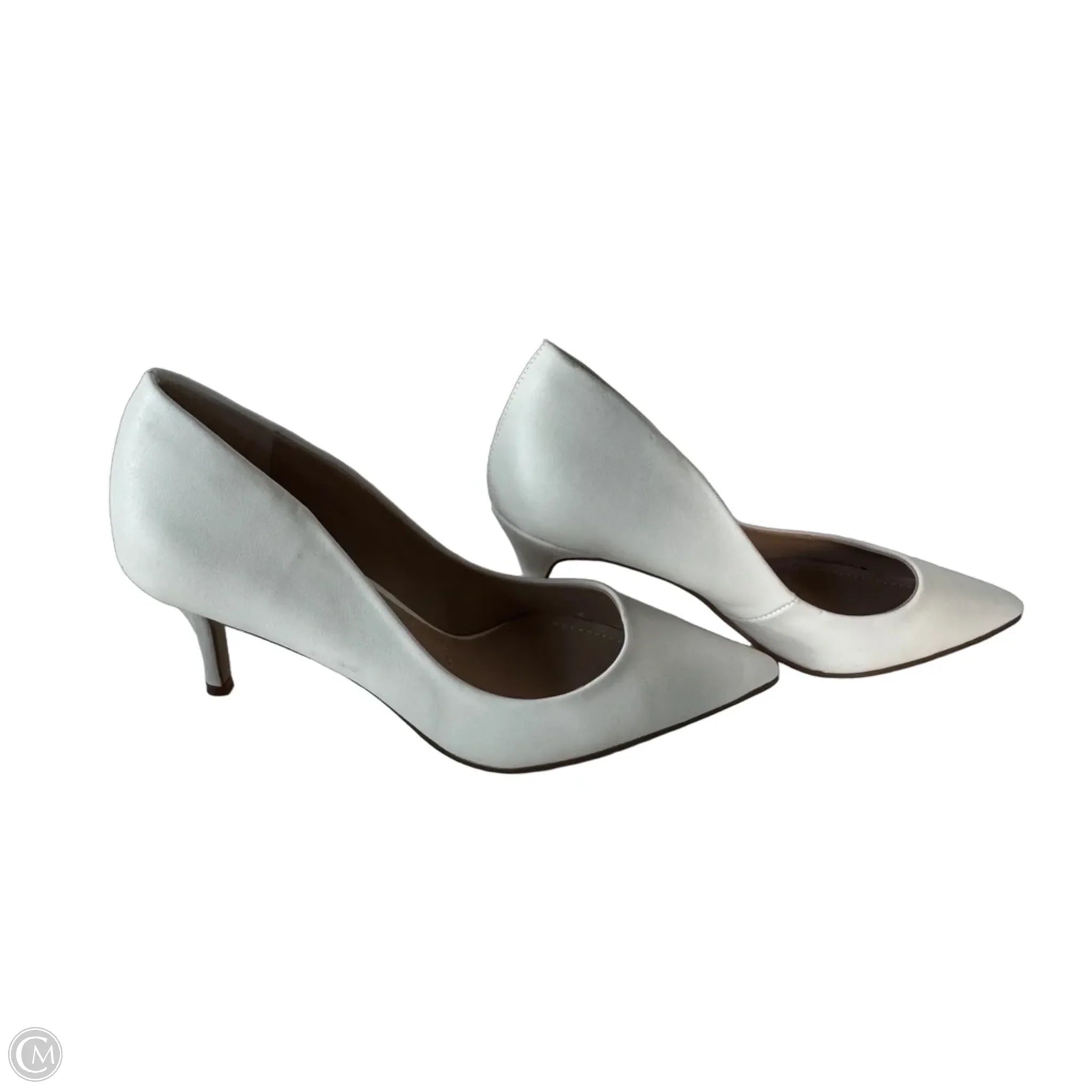Shoes Heels Kitten By Charles By Charles David In White, Size: 6.5