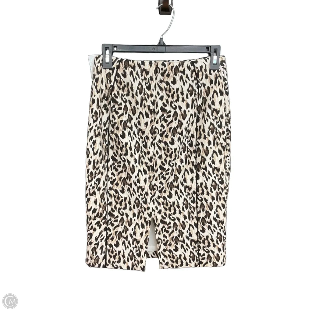 Skirt Midi By White House Black Market In Animal Print, Size: 2