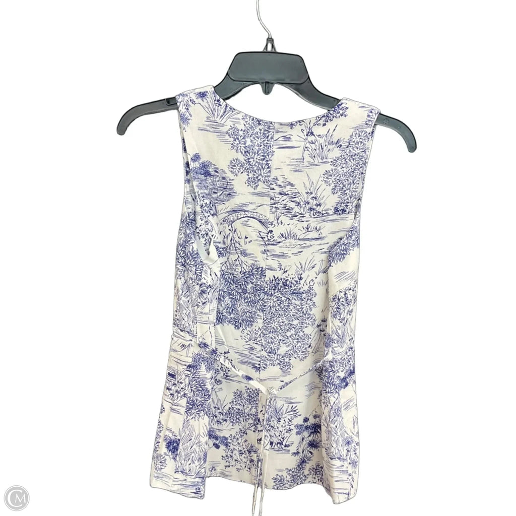 Top Sleeveless By Olivaceous In White, Size: S