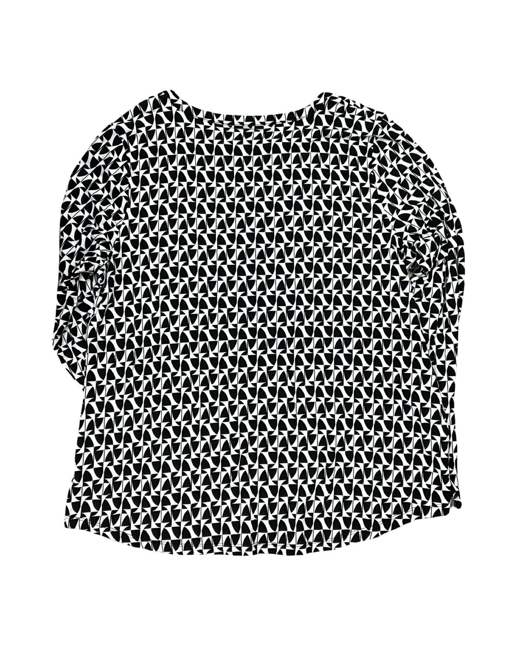 Top Ls By Liz Claiborne In Black & White, Size:Xl