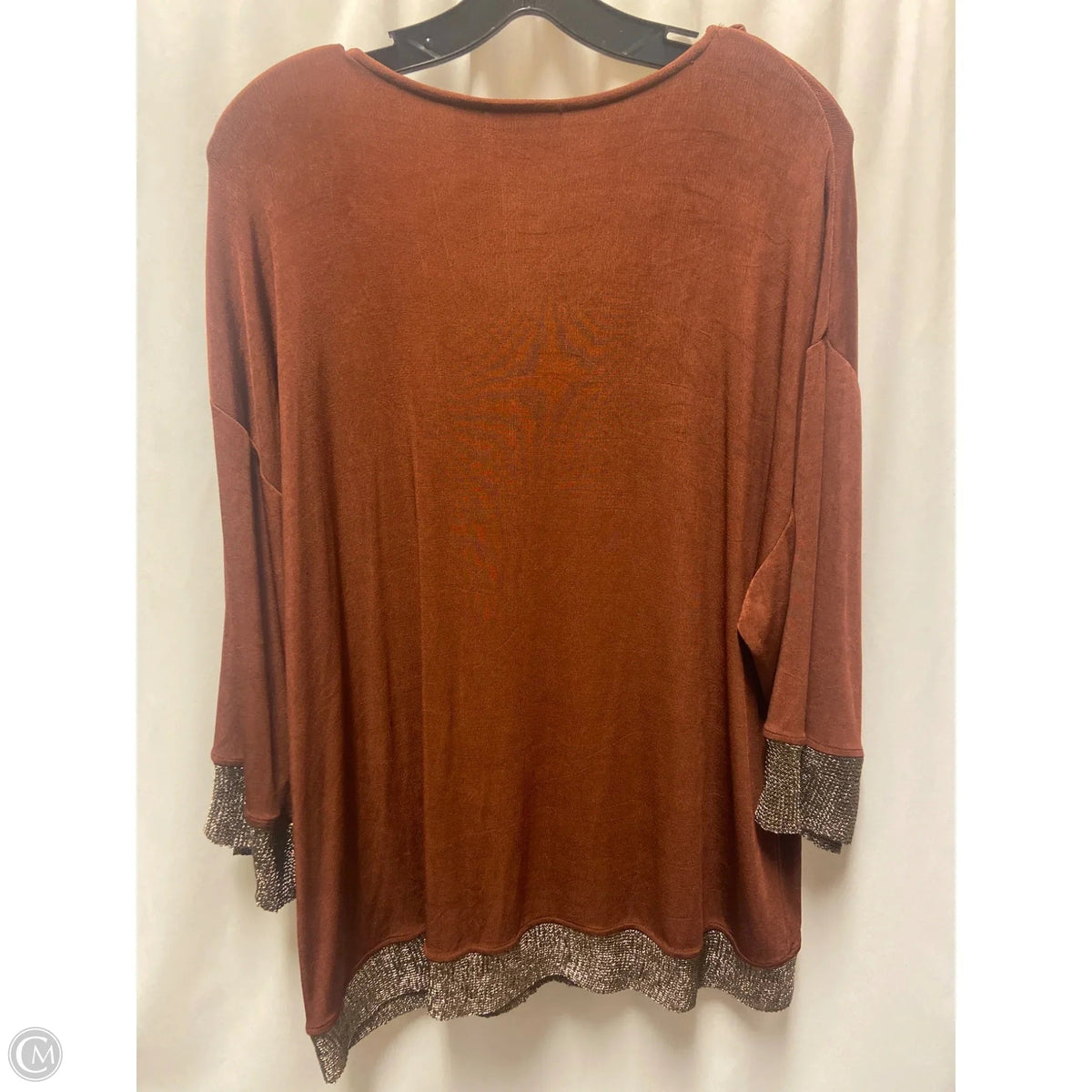 Top Long Sleeve By Chicos In Copper, Size: 3x
