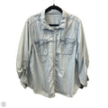 Top Long Sleeve By St Johns Bay In Blue Denim, Size: 2x