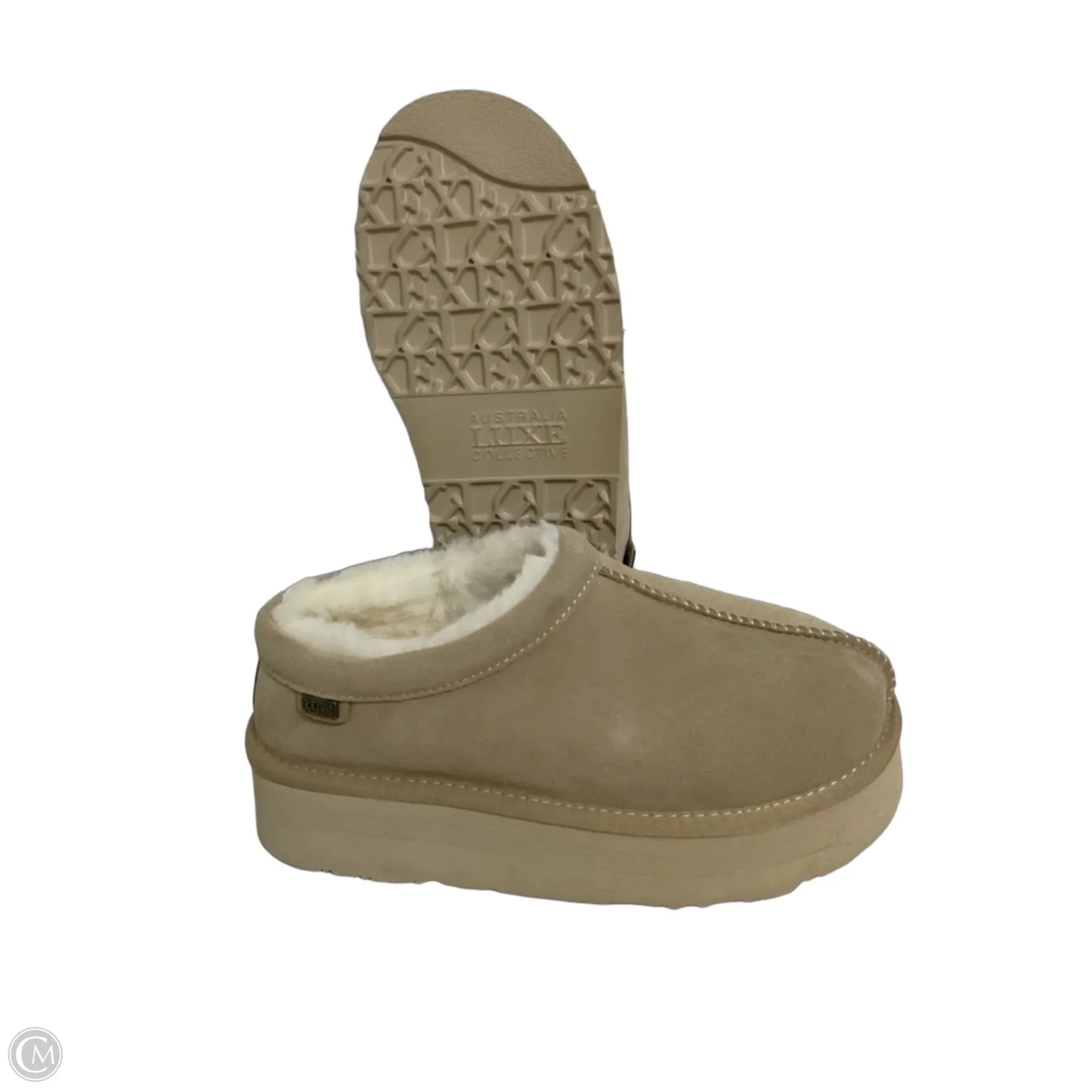 Slippers By Clothes Mentor In Beige, Size: 8