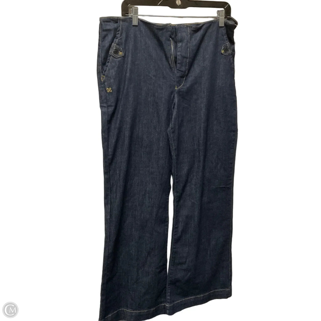 Jeans Wide Leg By Maeve In Blue Denim, Size: 6