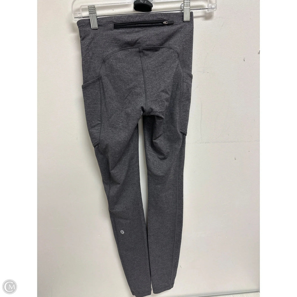 Athletic Leggings By Lululemon In Grey, Size: 2
