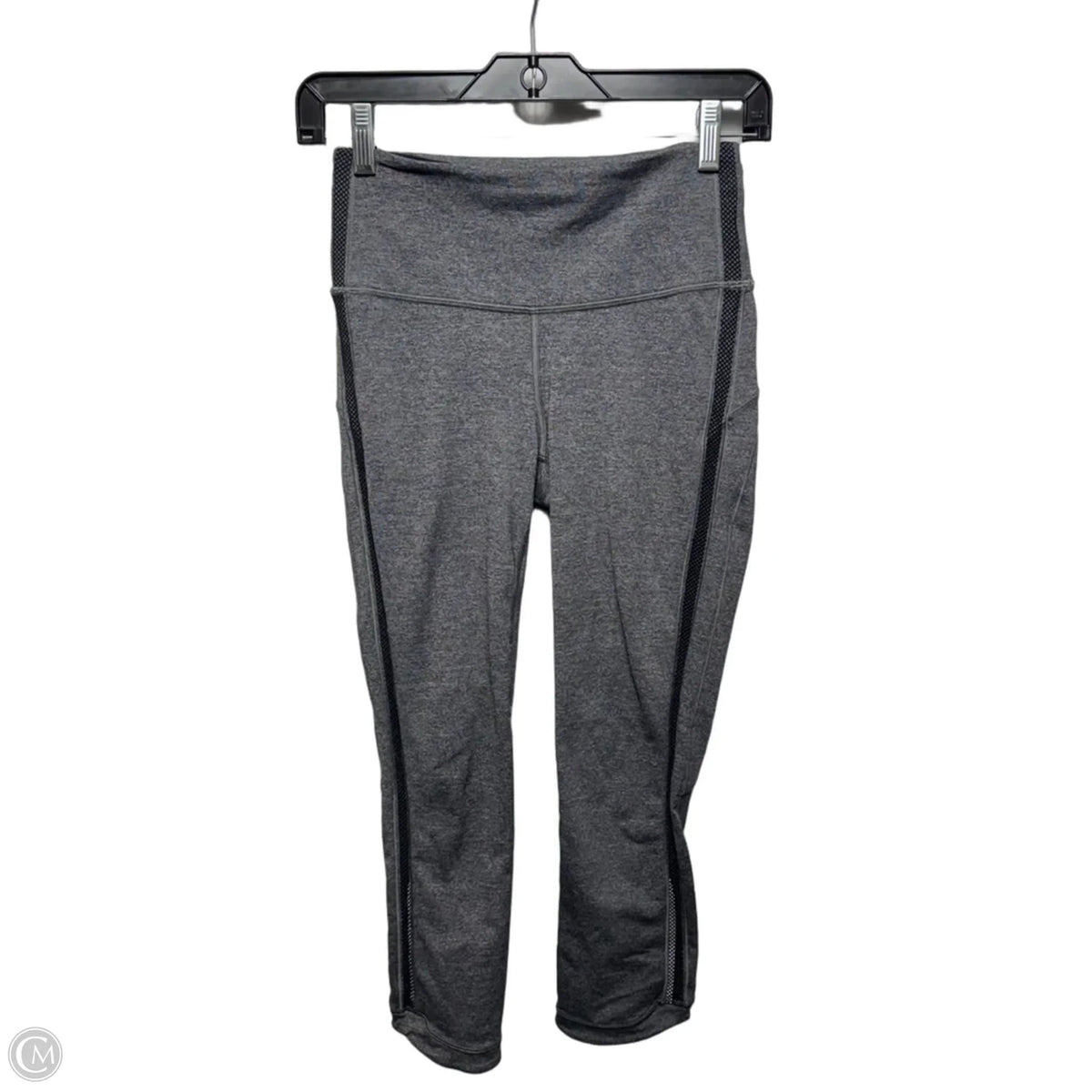 Athletic Capri Leggings By Lululemon In Grey, Size: 4