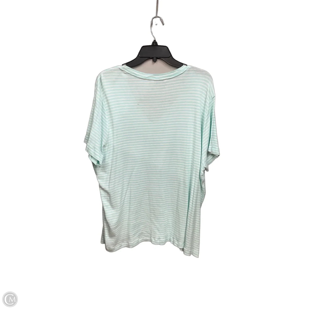 Top Short Sleeve Basic By Vineyard Vines In Striped Pattern, Size: 3x