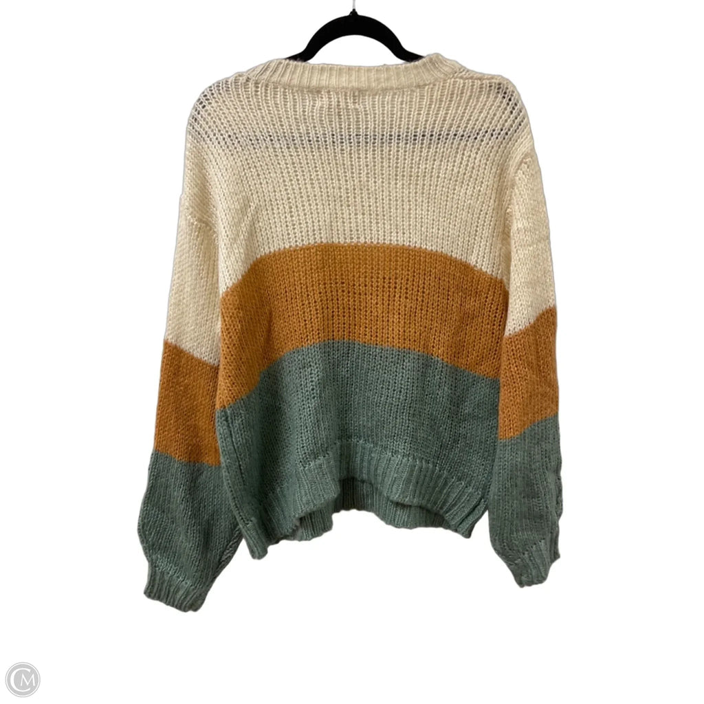 Sweater By Be Cool In Cream, Size: L