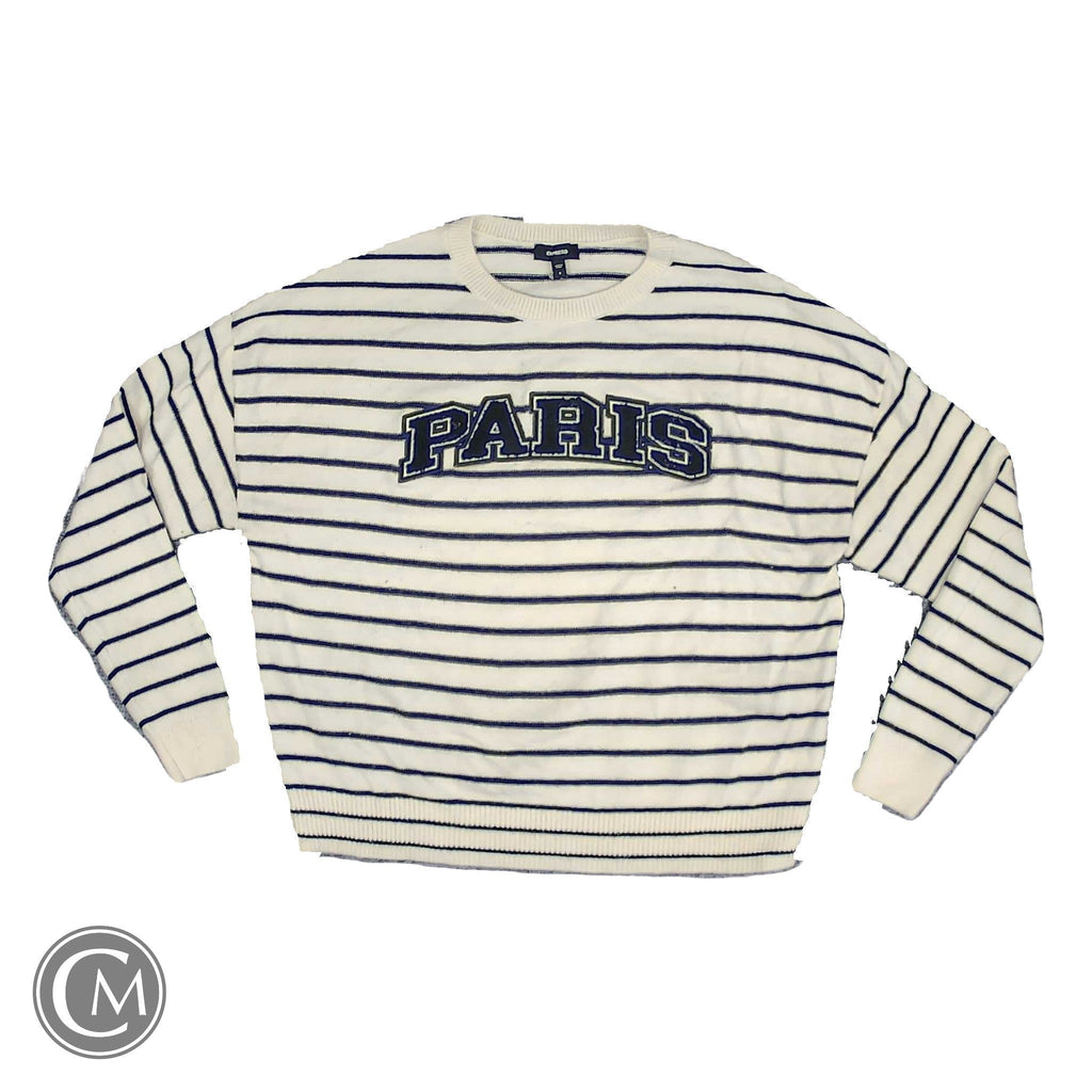 Sweater By Express In Striped Pattern, Size: S