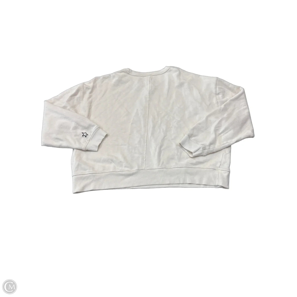 Sweatshirt Crewneck By Pilcro In Cream, Size: S