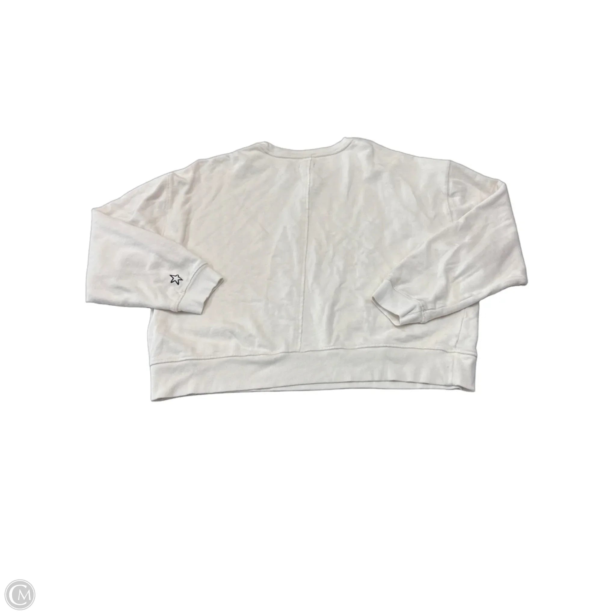 Sweatshirt Crewneck By Pilcro In Cream, Size: S