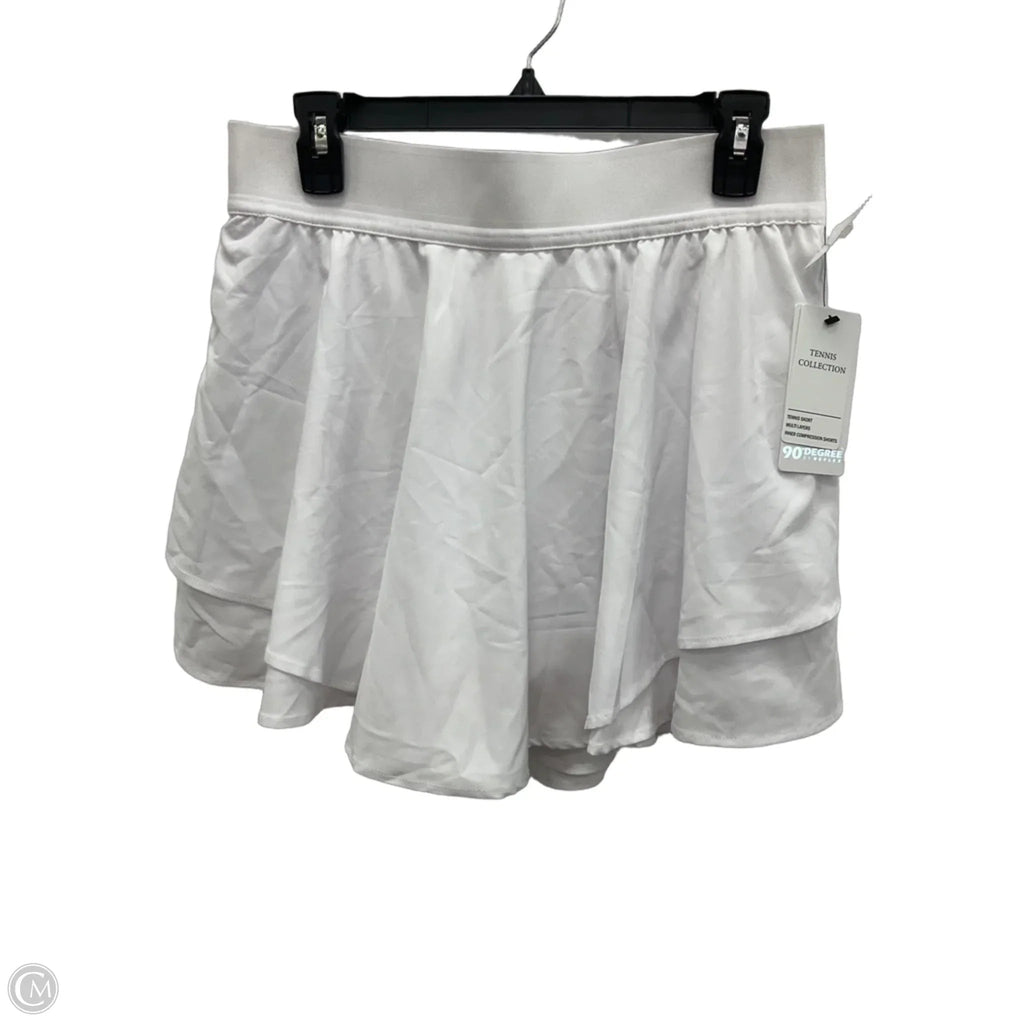 Athletic Skort By 90 Degrees By Reflex In White, Size: Xl
