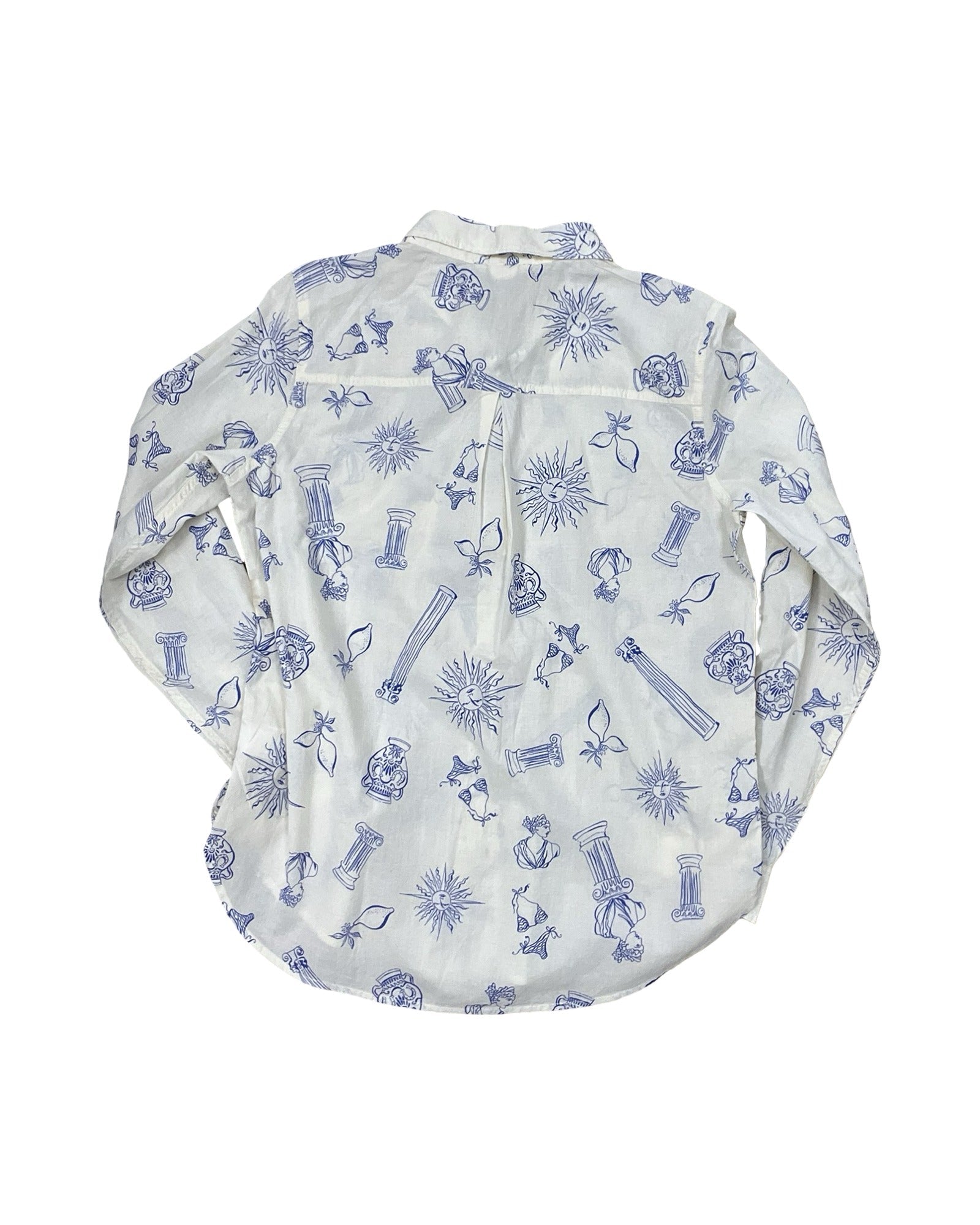Blouse Ls By Lucky Brand In Cream, Size:M