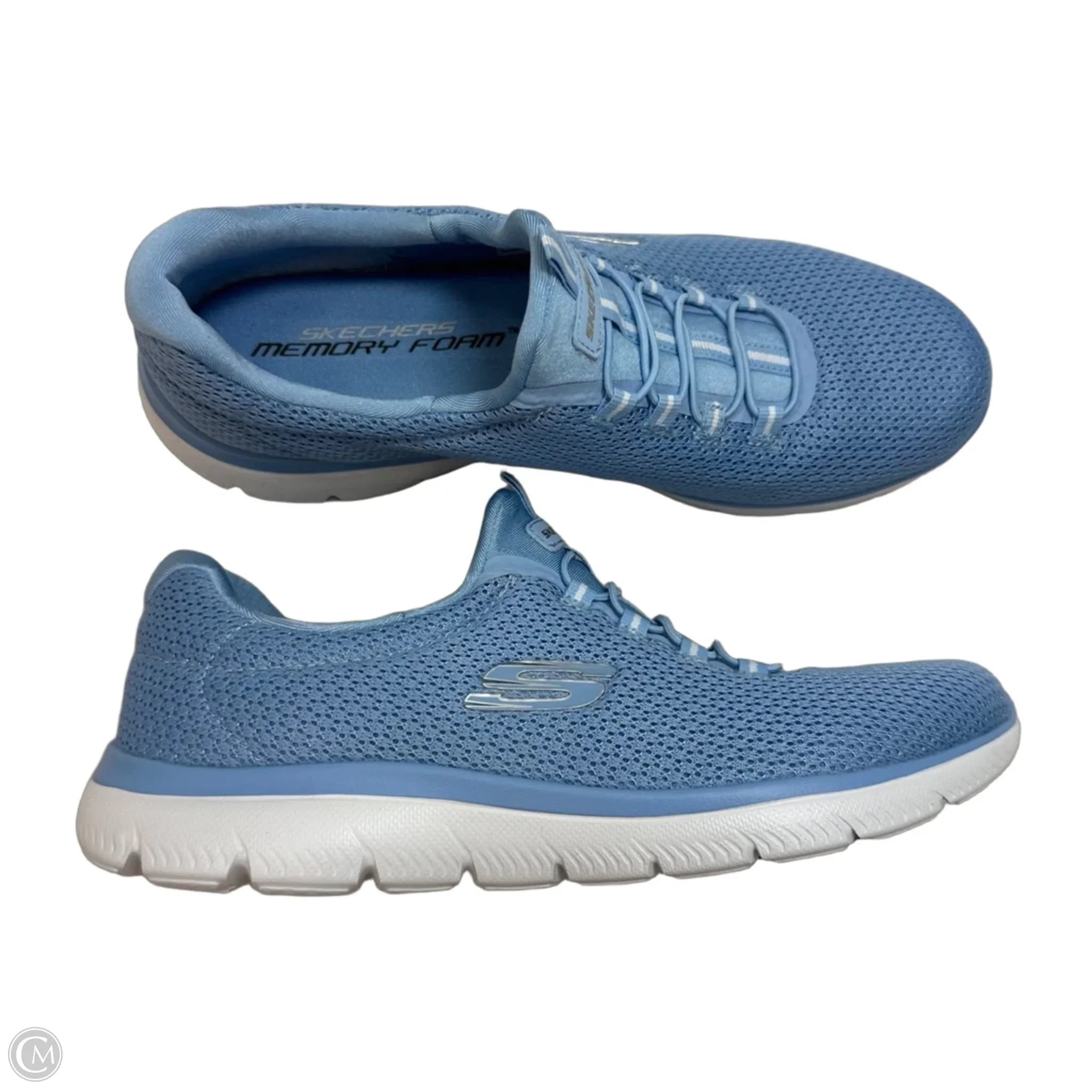 Shoes Sneakers By Skechers In Blue, Size: 9