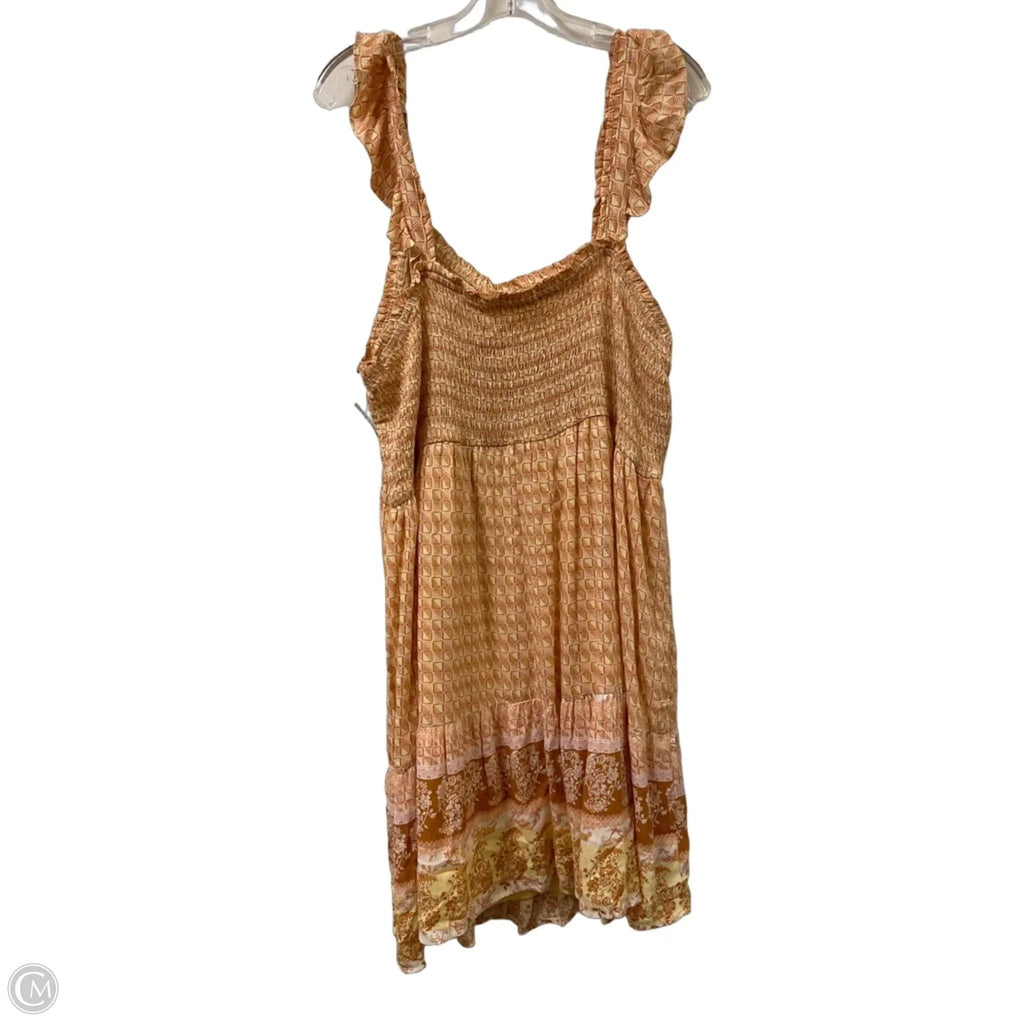 Dress Casual Midi By Maurices In Yellow, Size: 3x