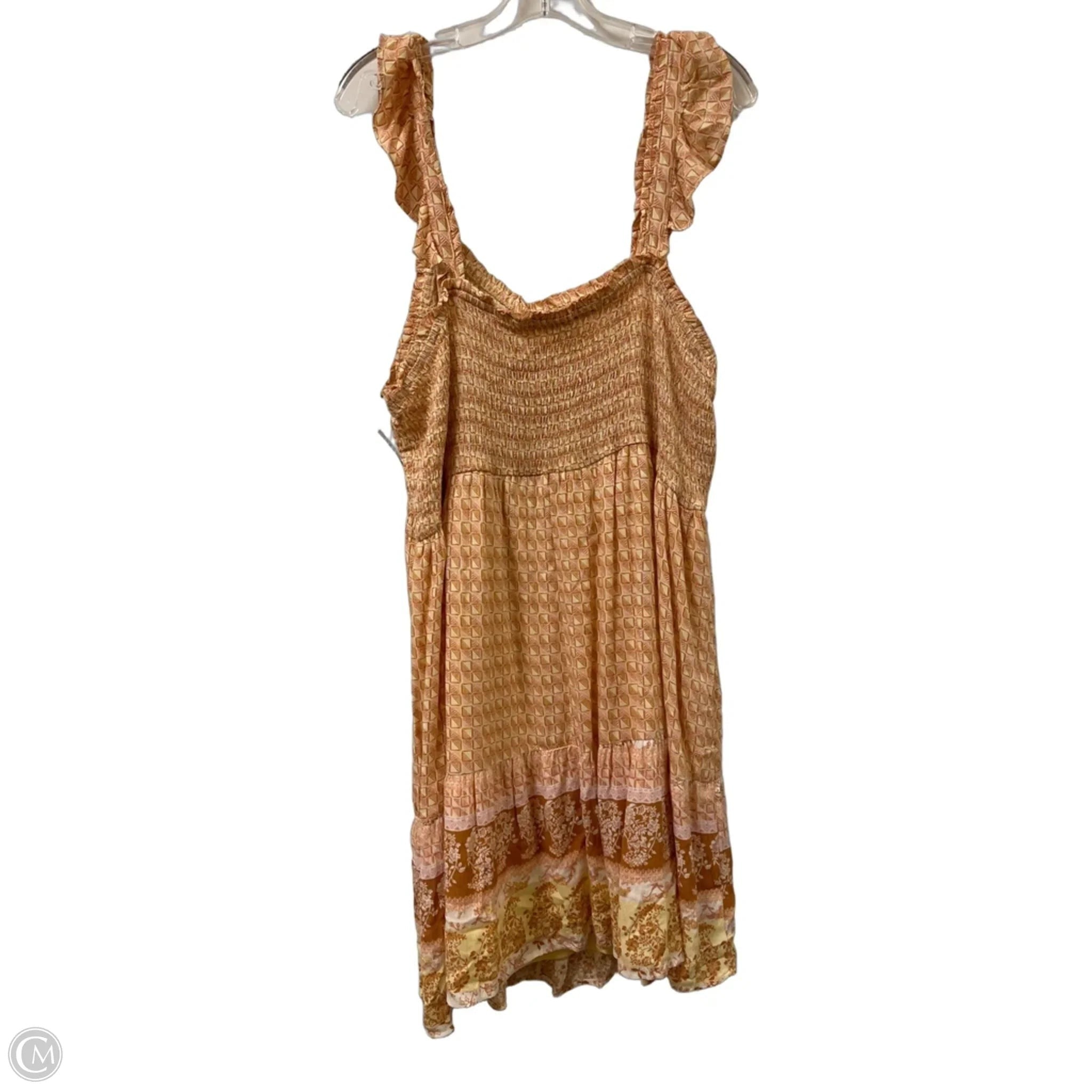 Dress Casual Midi By Maurices In Yellow, Size: 3x