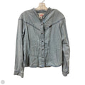 Blouse Long Sleeve By Wrangler In Blue Denim, Size: M
