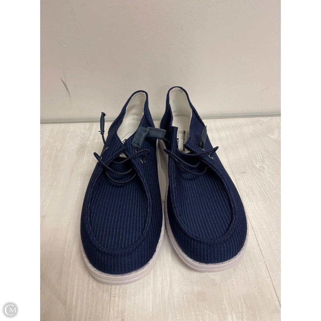 Shoes Flats By Clothes Mentor In Navy, Size: 11.5