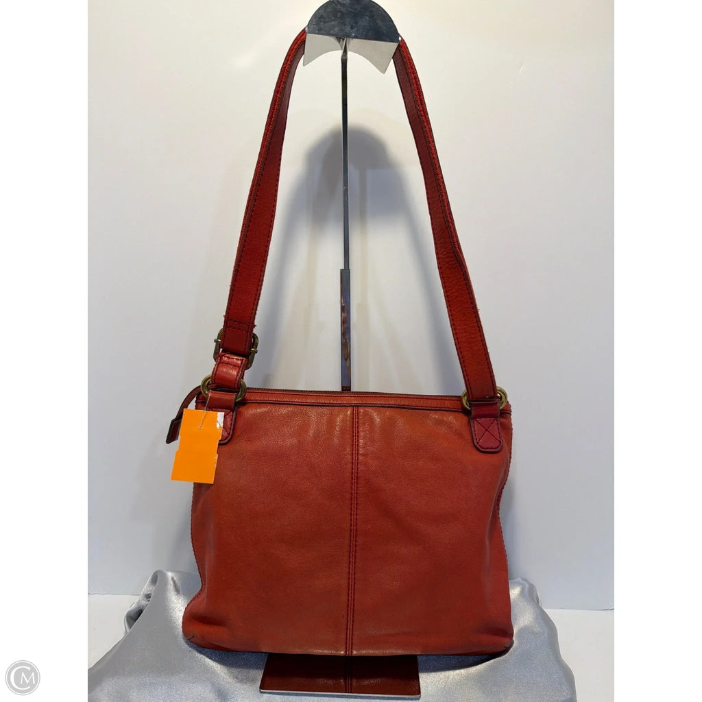 Crossbody Leather By Fossil, Size: Medium