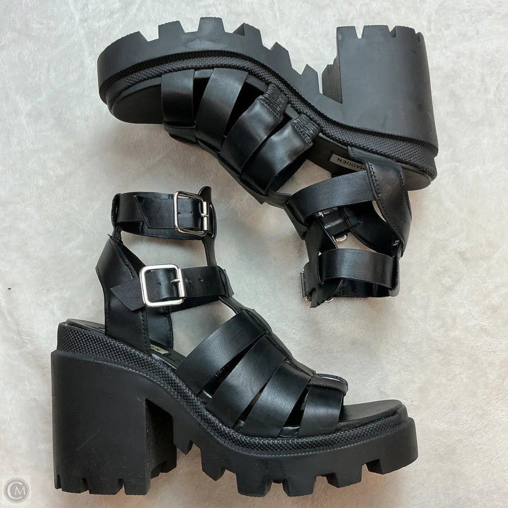 Shoes Heels Block By Steve Madden In Black, Size: 7