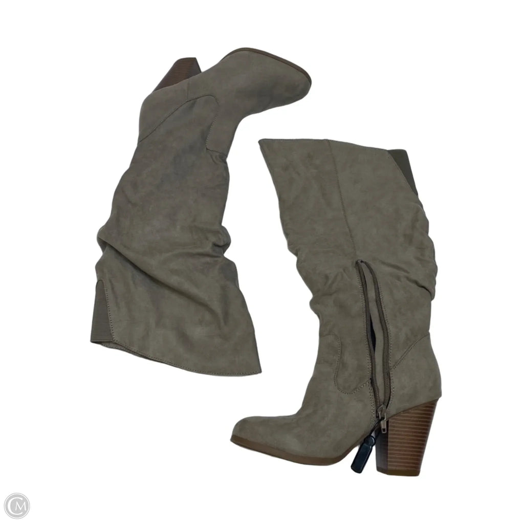 Boots Knee Flats By Rampage In Grey, Size: 8
