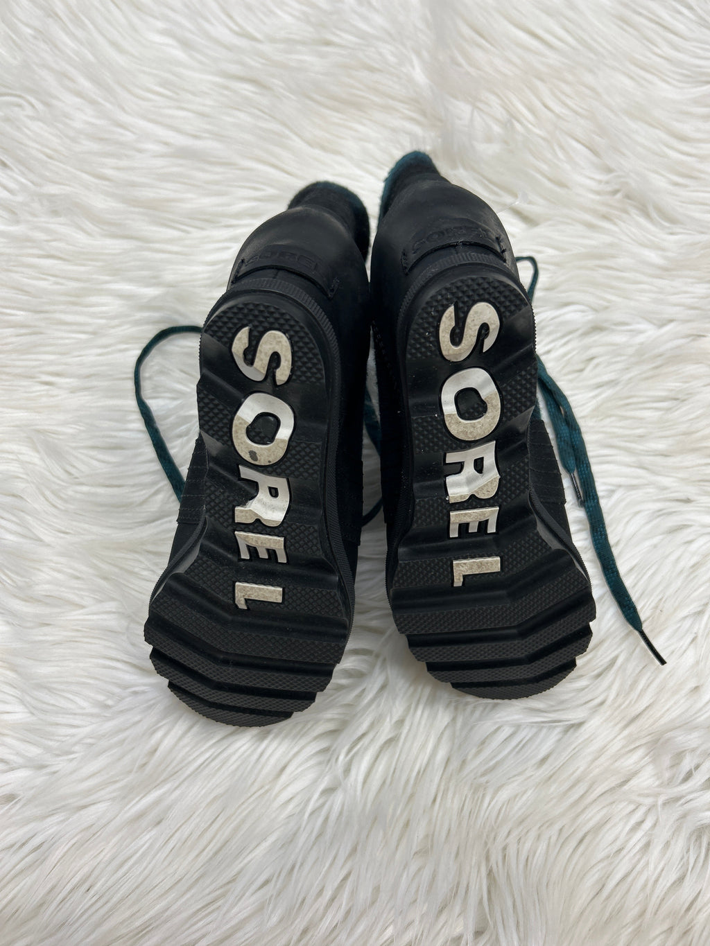 Boots Ankle Heels By Sorel In Black & Blue, Size:6