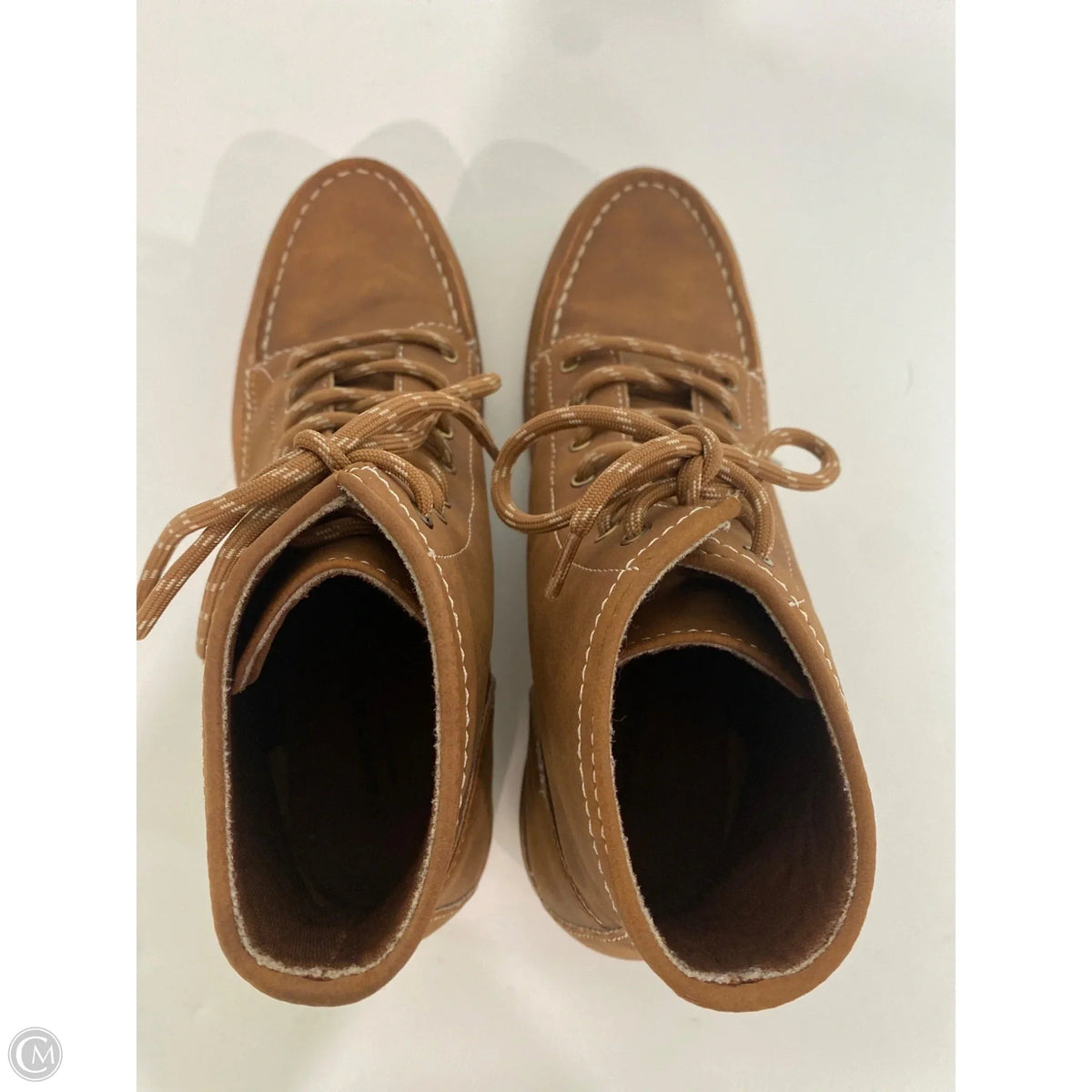 Boots Ankle Flats By St Johns Bay In Brown, Size: 8.5