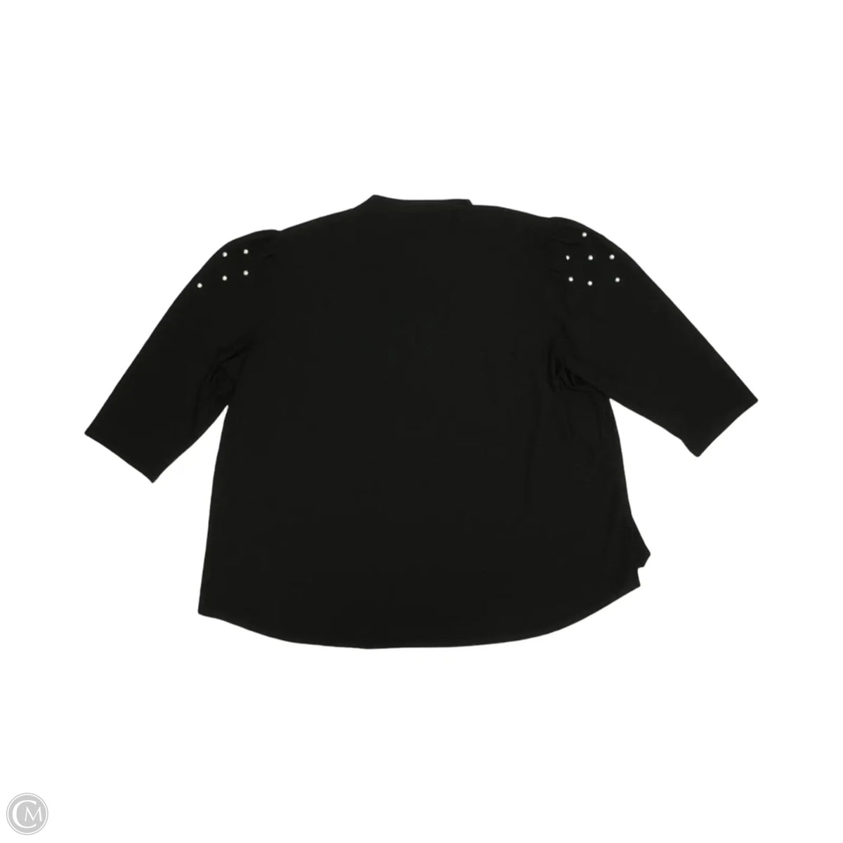 Blouse Long Sleeve By 89th And Madison In Black, Size: 2x