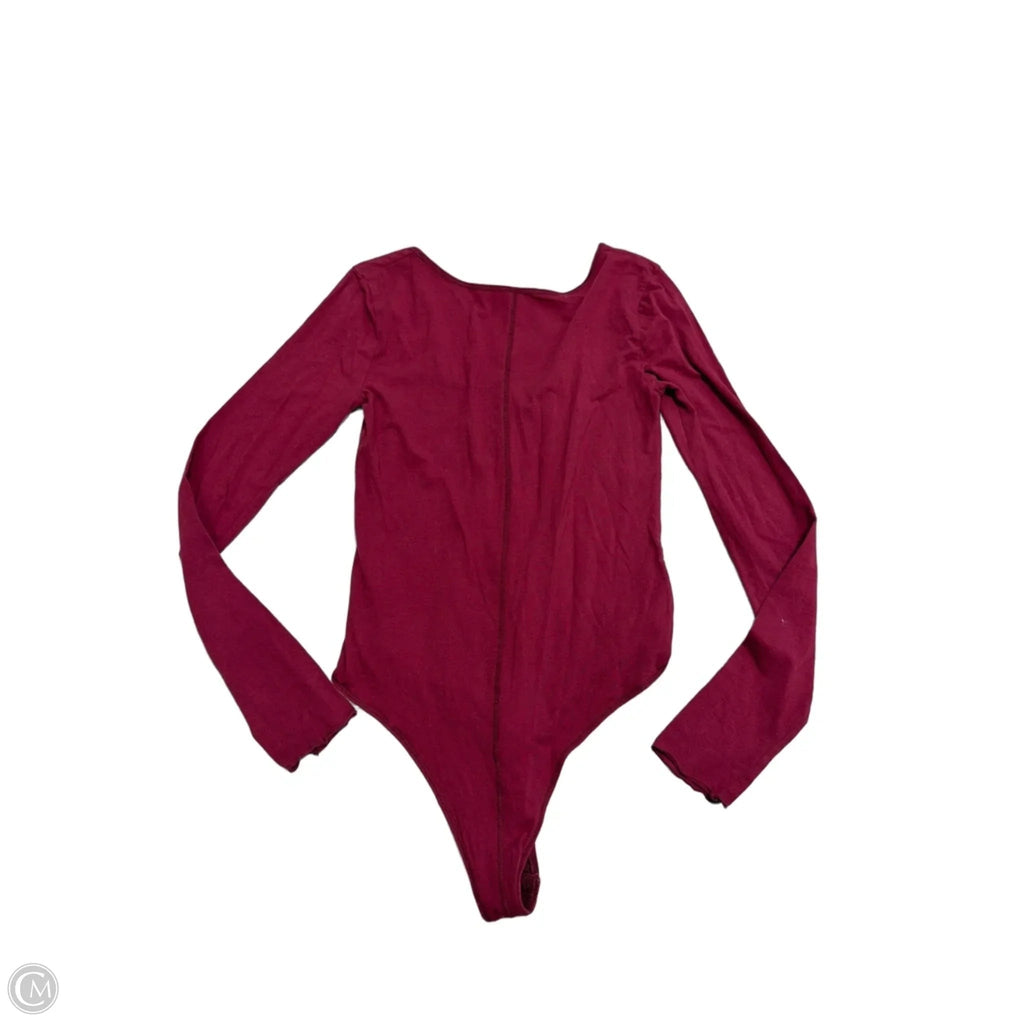 Top Long Sleeve By Free People In Maroon, Size: L