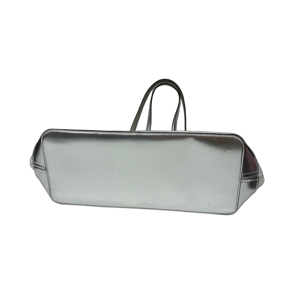 Handbag Designer By Michael Kors In Silver, Size:Medium