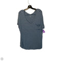 Top Short Sleeve Basic By Ana In Striped Pattern, Size: S
