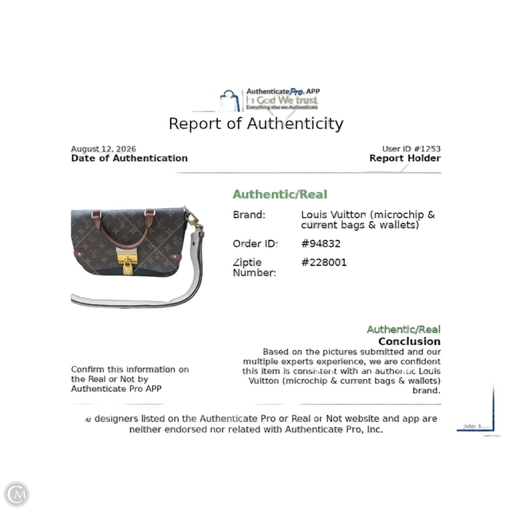Crossbody Luxury Designer By Louis Vuitton, Size: Medium