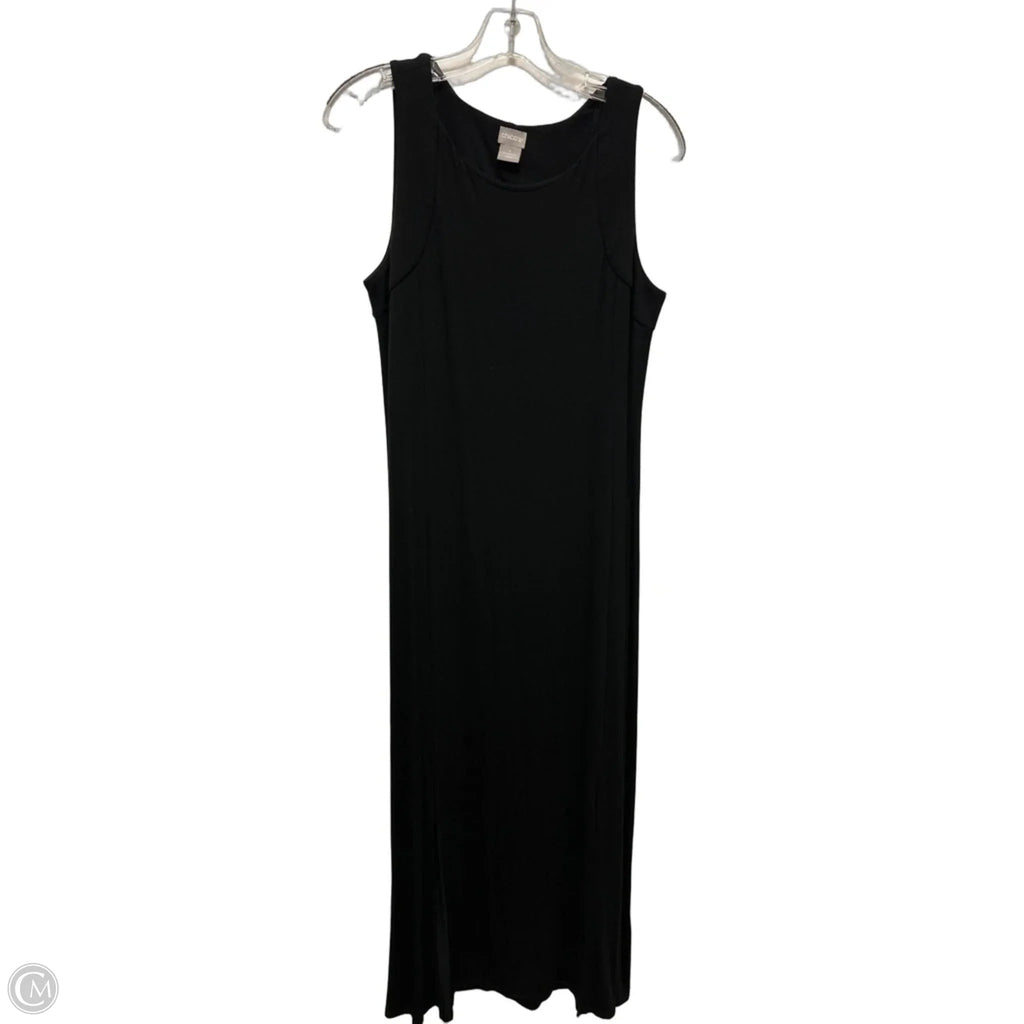 Dress Casual Maxi By Chicos In Black, Size: M