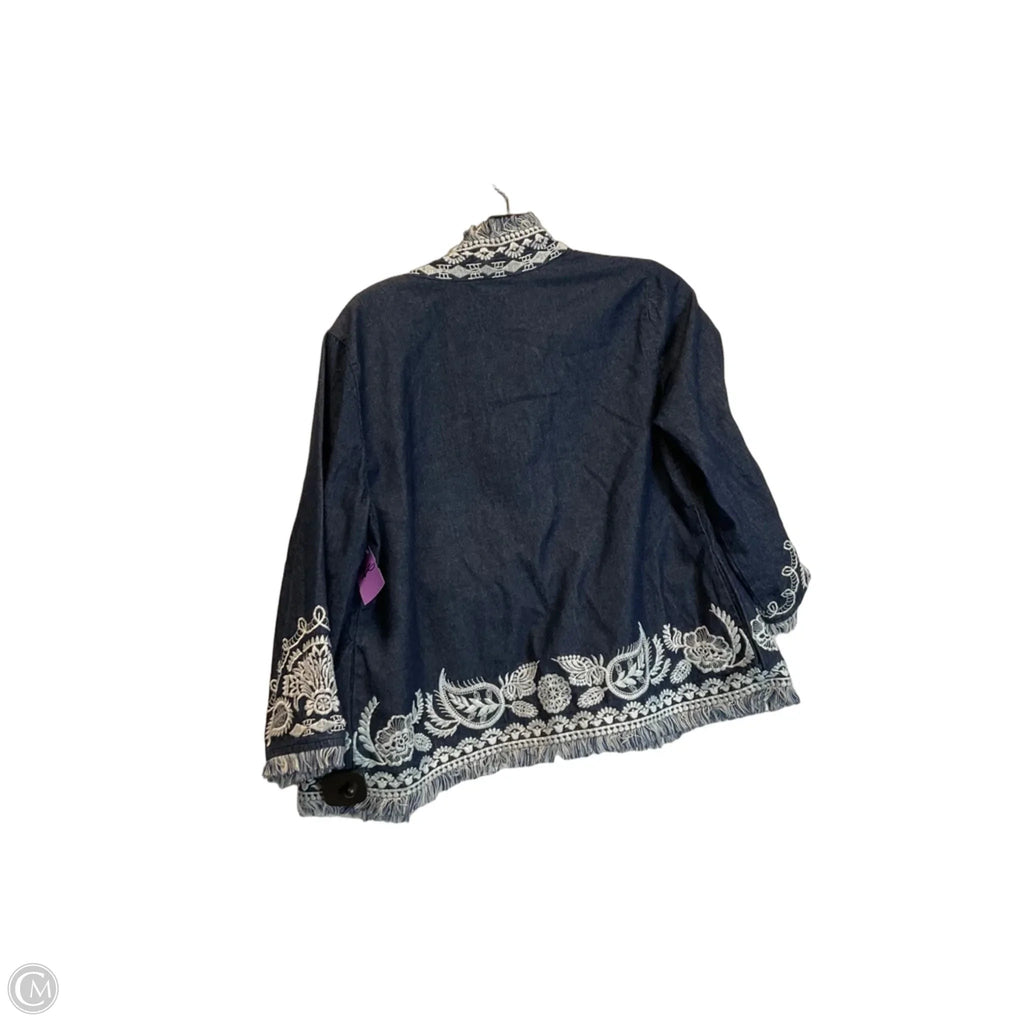 Blazer By Soft Surroundings In Blue, Size: M