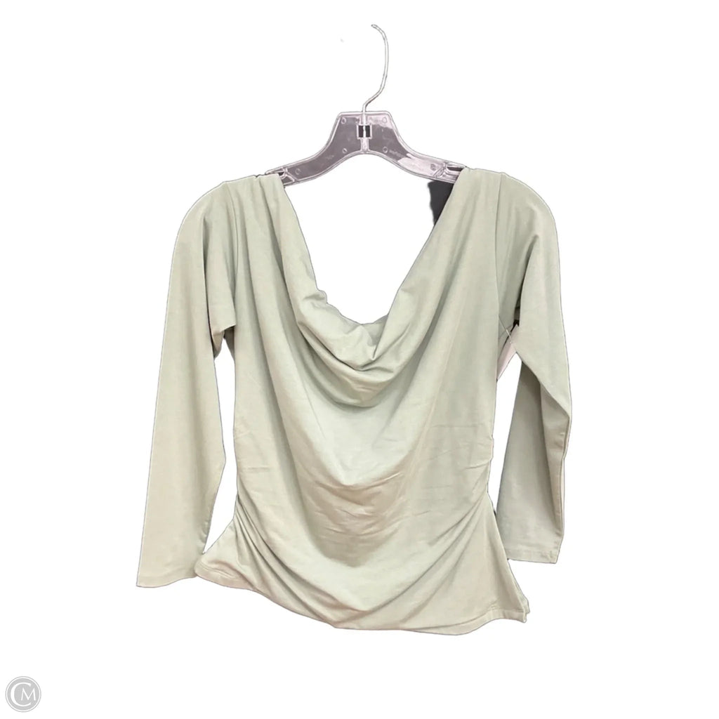 Top Long Sleeve By Abercrombie And Fitch In Green, Size: L